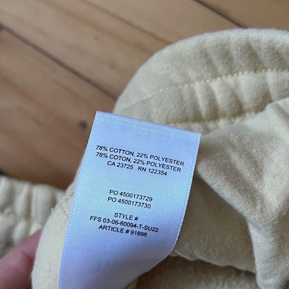 Tna Cozy Fleece Perfect Sweatpants Cream XL Relaxed Fit Lounge - Picture 6 of 6